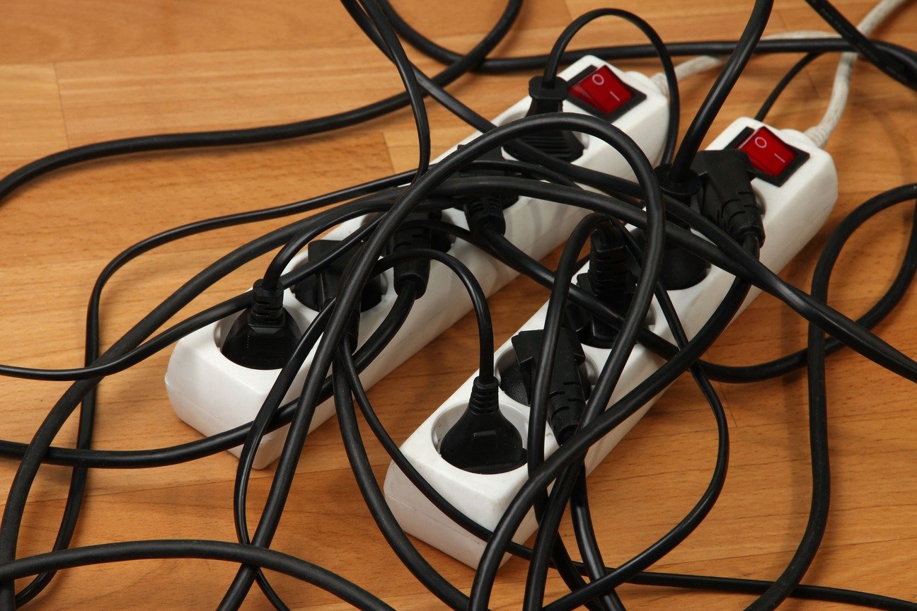 placas de alimentacao sobrecarregadas de perto