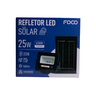 02 refletor led solar 25w foco