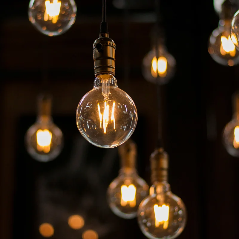 lampada filamento carbono taschibra g80 retro e27 ambar 2