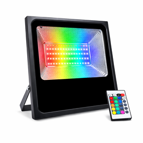 Refletor Led RGB 100W C/Controle PT